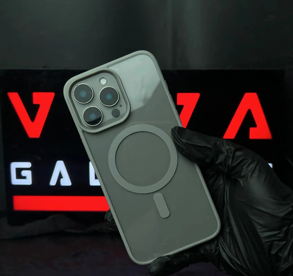 Luxury Air Skin Color Bumper Transparent Magsafe Phone Case with Free back 360 skin