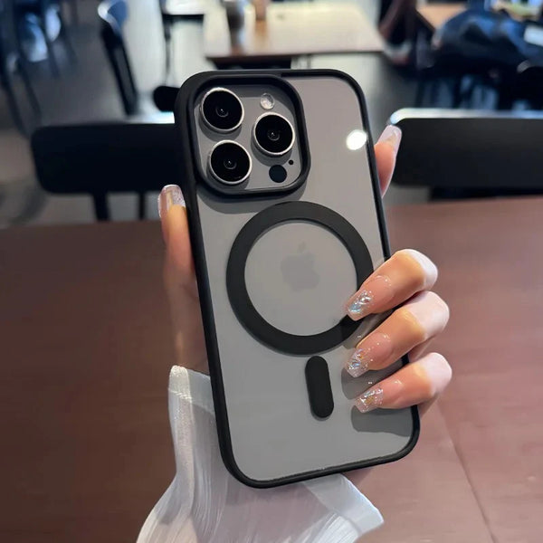 Luxury Air Skin Color Bumper Transparent Magsafe Phone Case