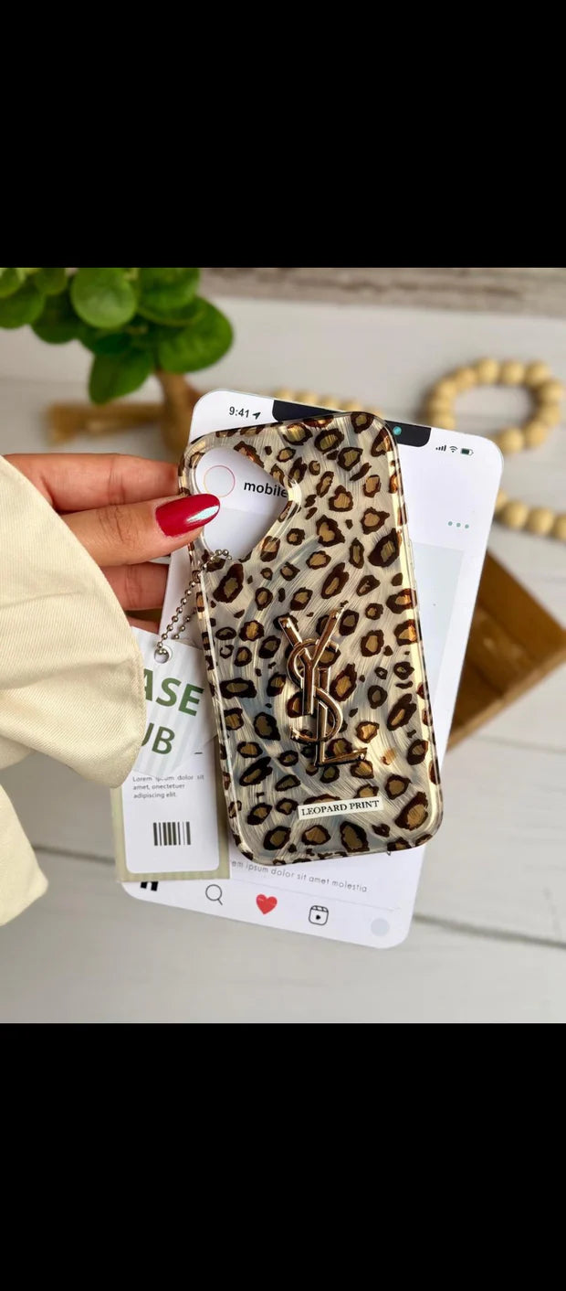 Leopard YSL Branded Case