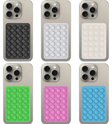 Silicone Suction Multi-Functional Wall Stand Mobile Phone Holder (Double Sided)