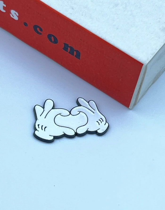 Heart Gesture Metal Sticker