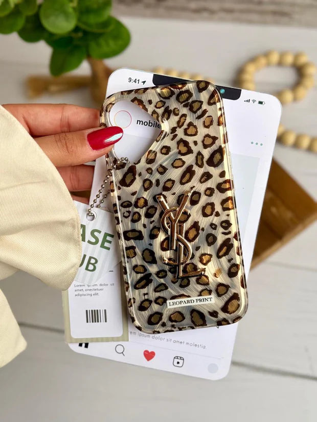 Leopard YSL Branded Case