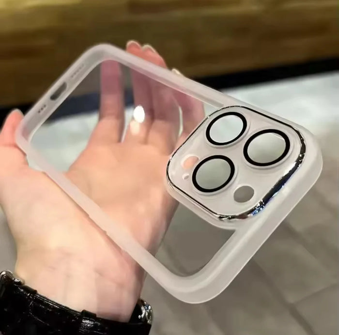 New Clear Back Transparent Silicone Luxury Case